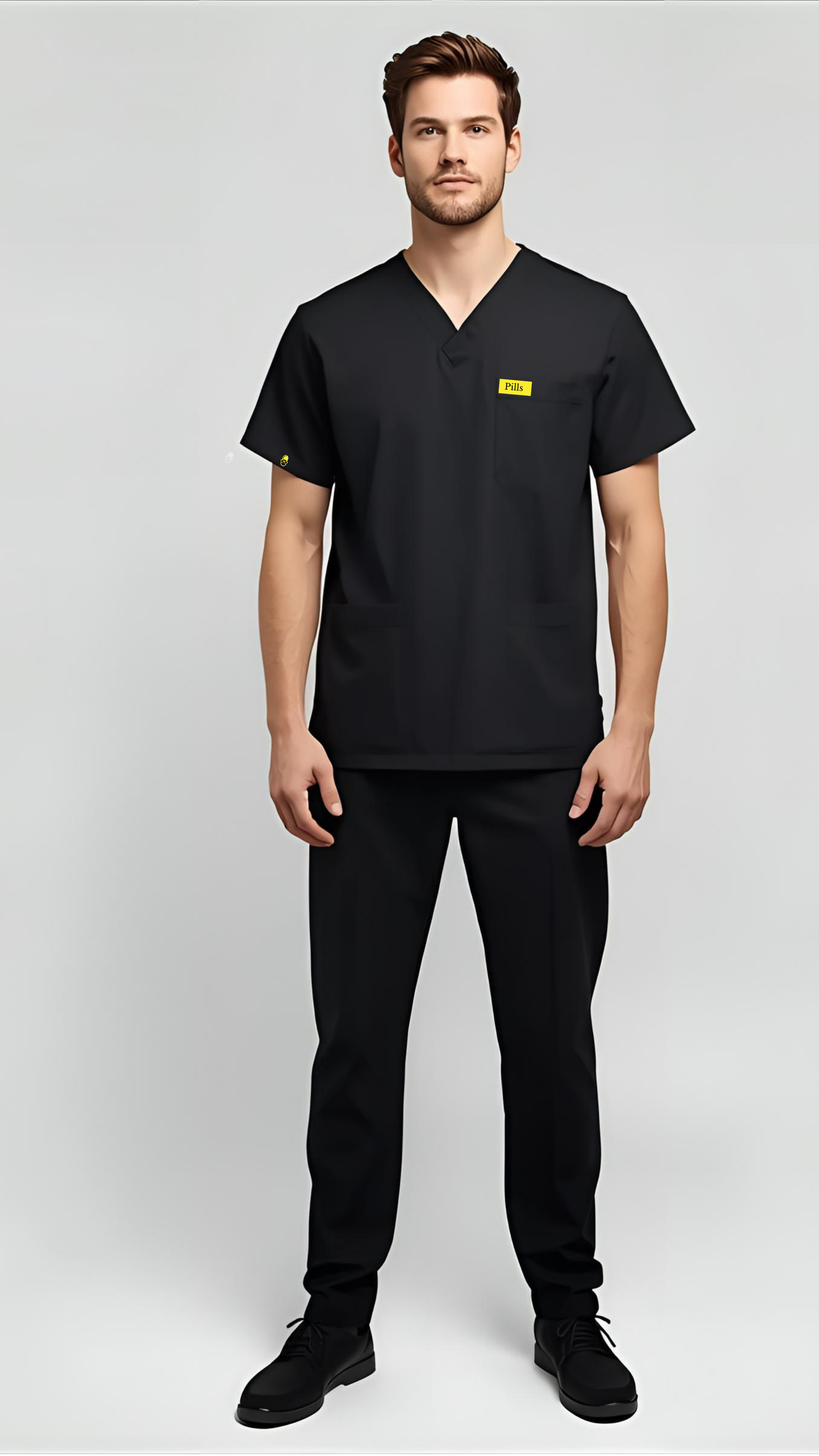 Pills Pyjama de bloc médical Homme - Col V