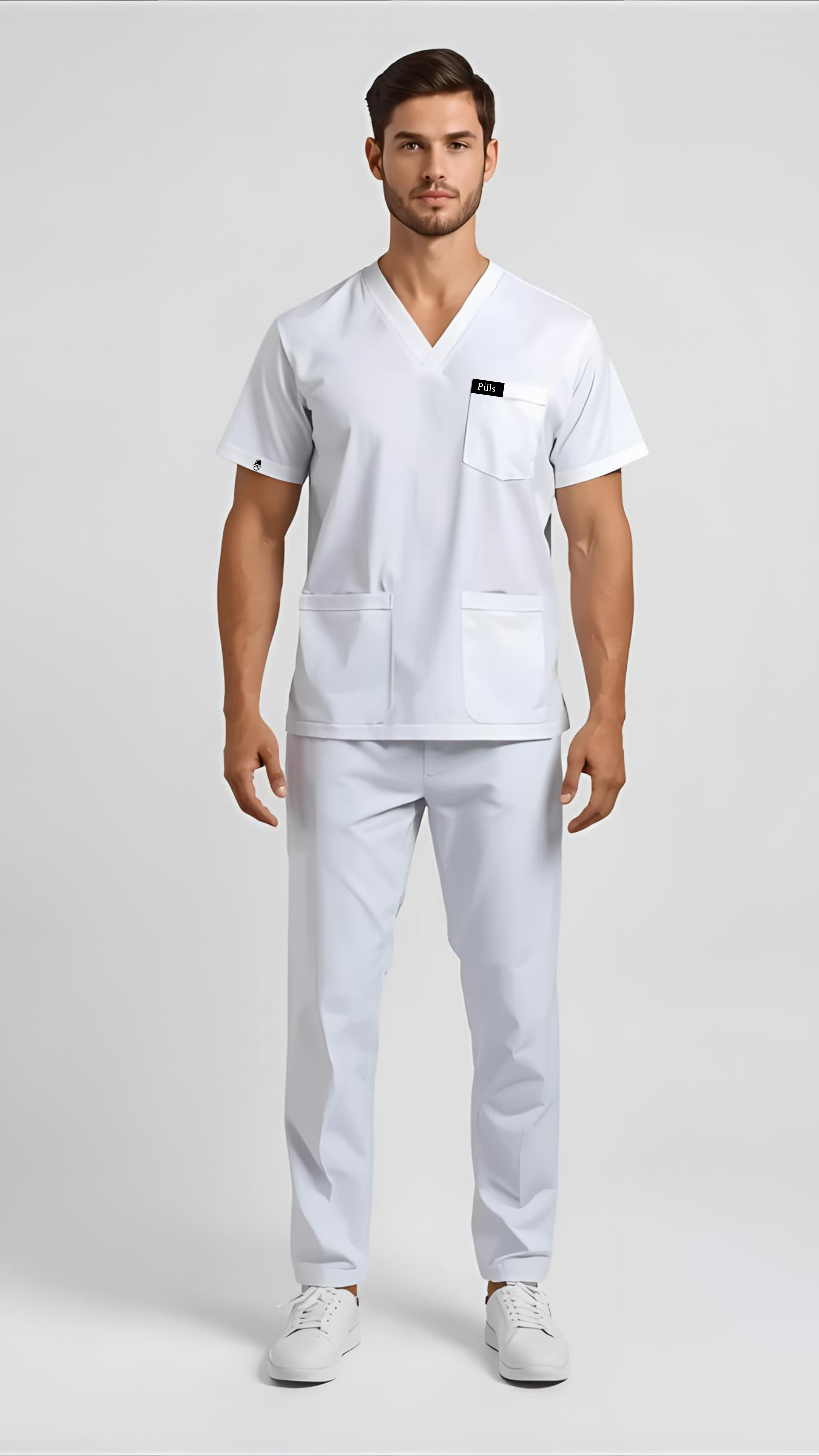 Pills Pyjama de bloc médical Homme - Col V