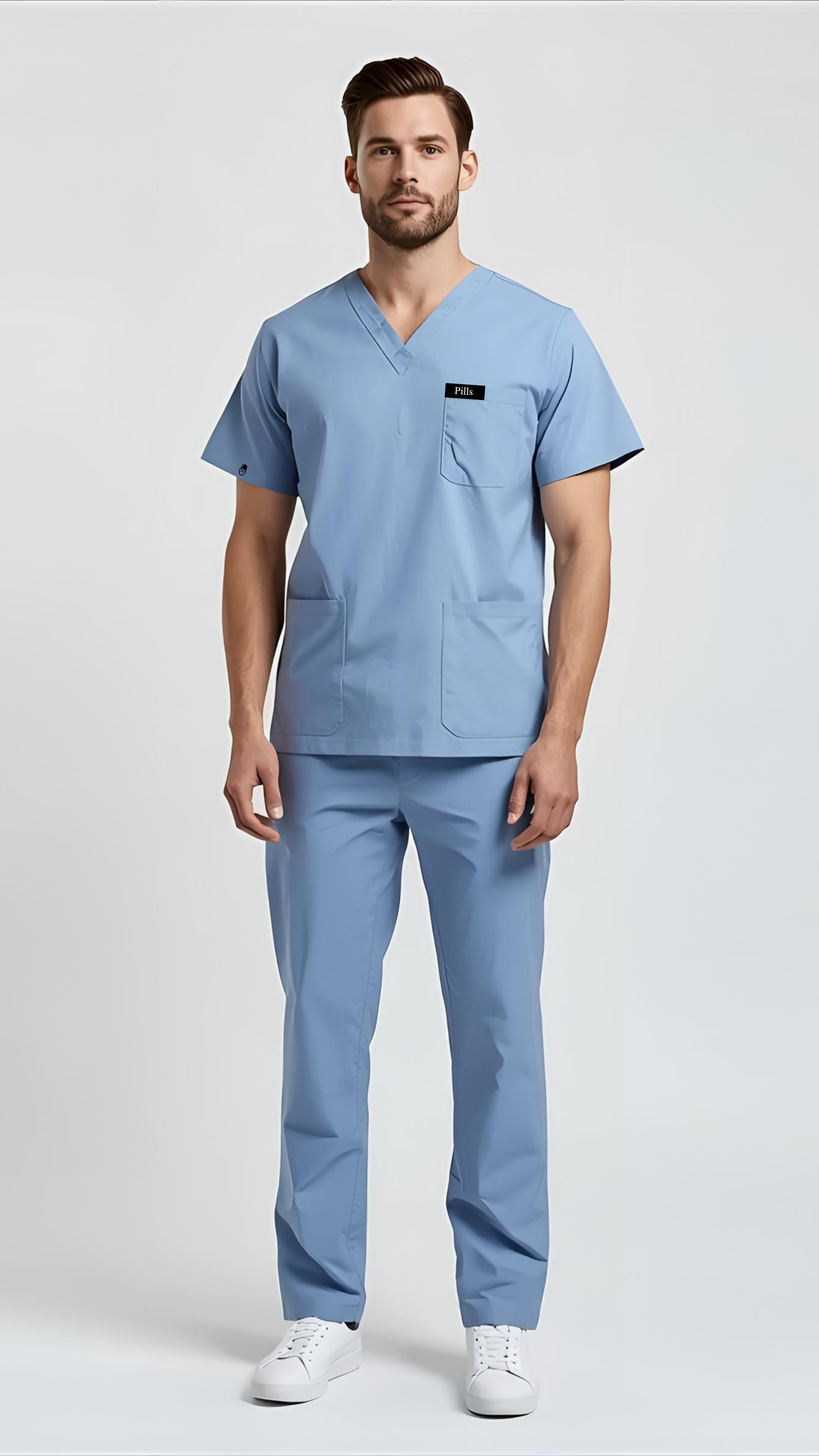 Pills Pyjama de bloc médical Homme - Col V